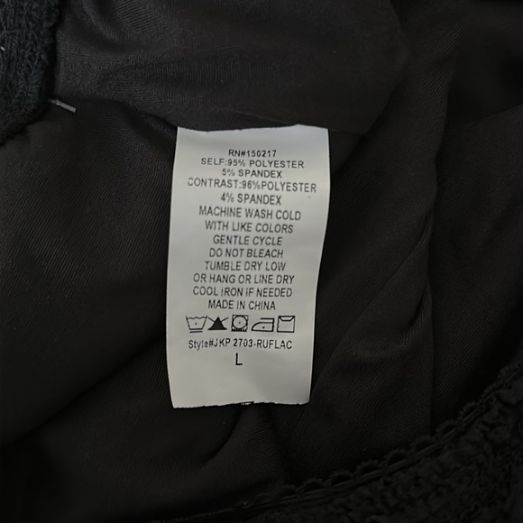 NWT Black Lace Trim Shorts - Picture 4 of 4